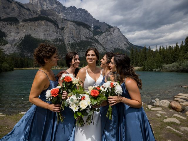 Courtney and Brandon&apos;s wedding in Banff, Alberta 40