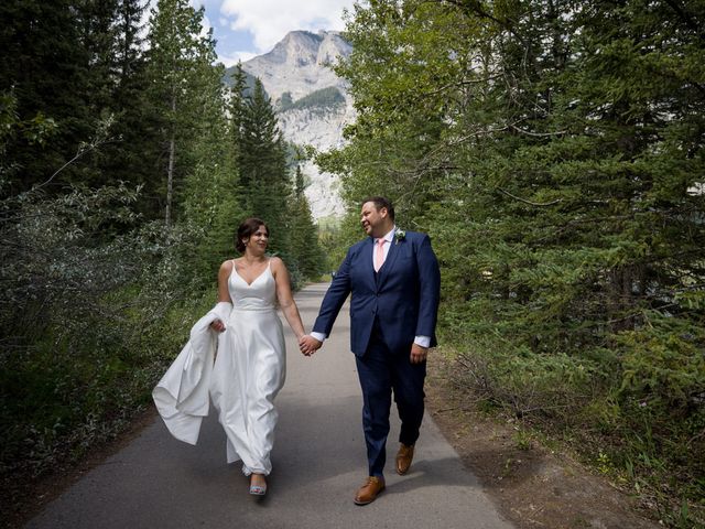 Courtney and Brandon&apos;s wedding in Banff, Alberta 43