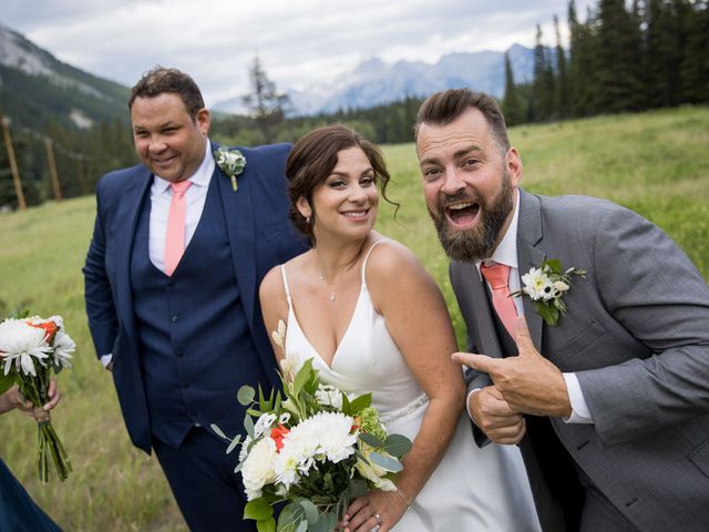 Courtney and Brandon&apos;s wedding in Banff, Alberta 44