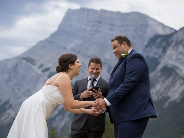 Courtney and Brandon&apos;s wedding in Banff, Alberta 52