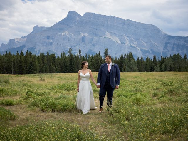 Courtney and Brandon&apos;s wedding in Banff, Alberta 57