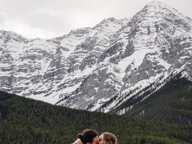 Samuel Toth  and Monika Oliver&apos;s wedding in Canmore, Alberta 3
