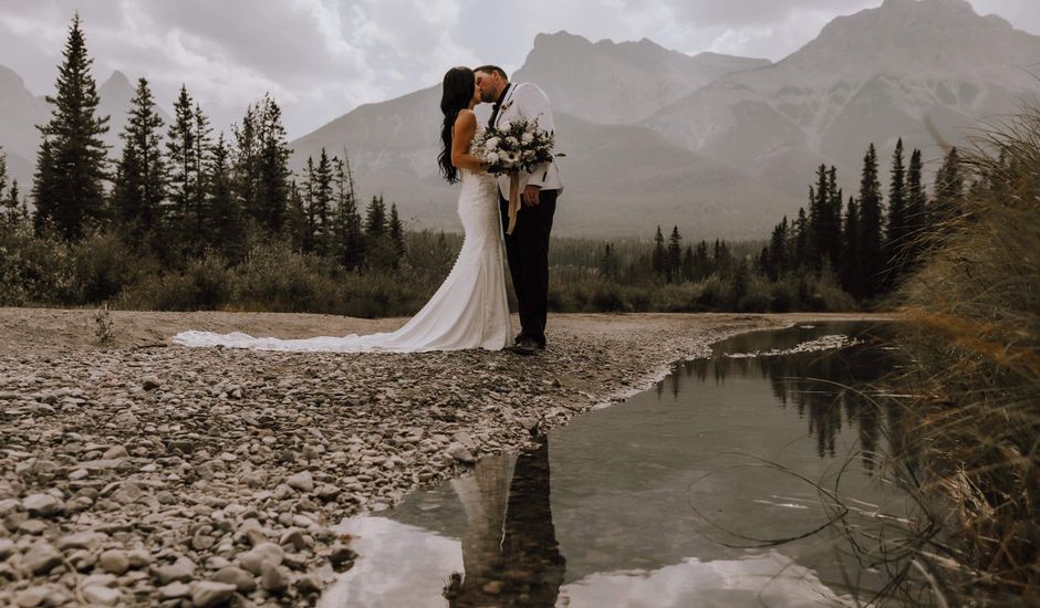 Karl and Caley's wedding in Canmore, Alberta