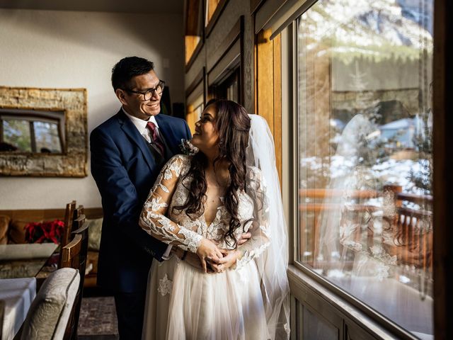 Tamara and Troy&apos;s wedding in Canmore, Alberta 1