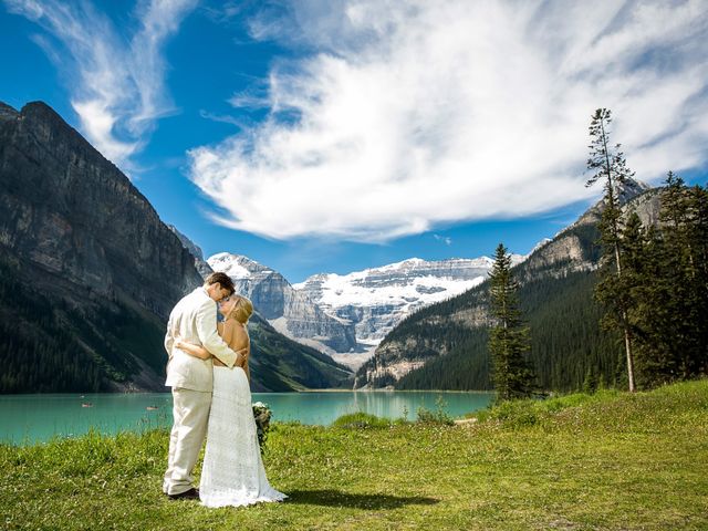 Brant and Cameron&apos;s wedding in Lake Louise, Alberta 1