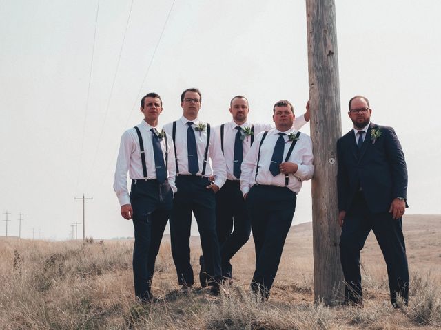 Ethan and Leah&apos;s wedding in Tilley, Alberta 4