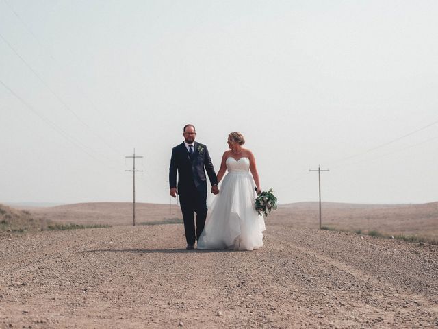 Ethan and Leah&apos;s wedding in Tilley, Alberta 1