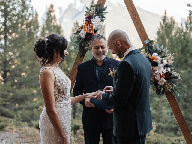Katie and Ben&apos;s wedding in Canmore, Alberta 38