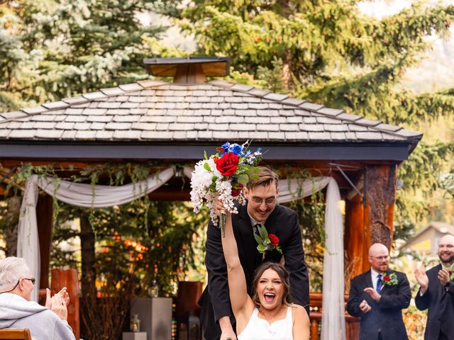 Garret gillespie and Danielle Gillespie 's wedding in Canmore, Alberta 4