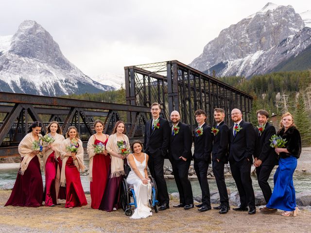 Garret gillespie and Danielle Gillespie 's wedding in Canmore, Alberta 1