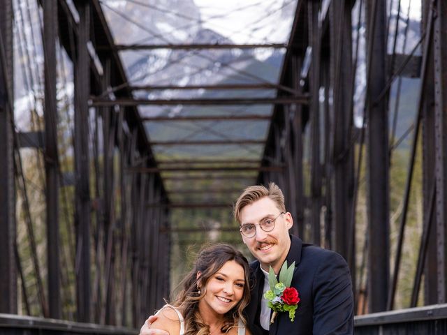 Garret gillespie and Danielle Gillespie 's wedding in Canmore, Alberta 9