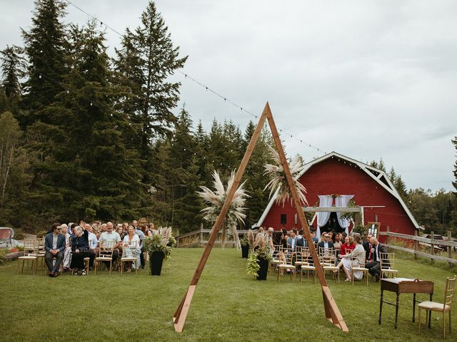 Mike  and Hannah&apos;s wedding in Golden, British Columbia 17