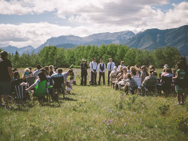 Evan and Caleigh&apos;s wedding in Kananaskis, Alberta 31
