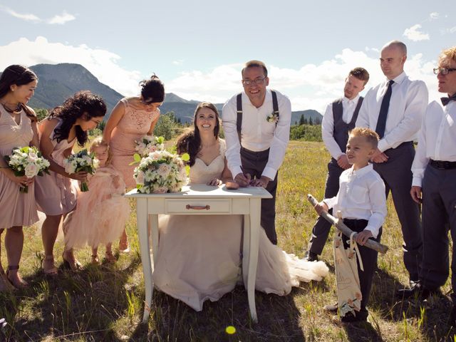 Evan and Caleigh&apos;s wedding in Kananaskis, Alberta 48