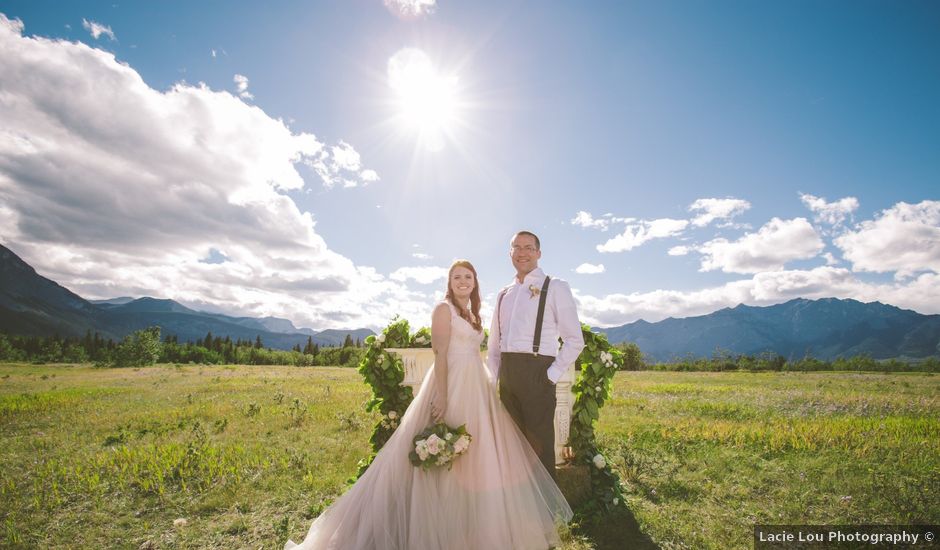 Evan and Caleigh's wedding in Kananaskis, Alberta