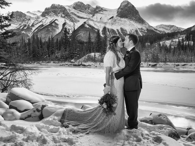 Mike and Jen&apos;s wedding in Canmore, Alberta 10