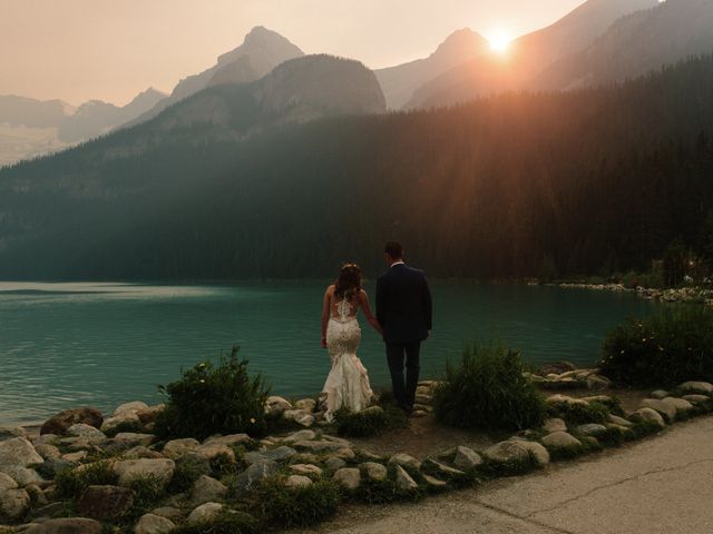 Brady and Rachel&apos;s wedding in Lake Louise, Alberta 25