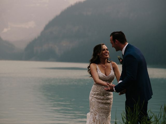 Brady and Rachel&apos;s wedding in Lake Louise, Alberta 26