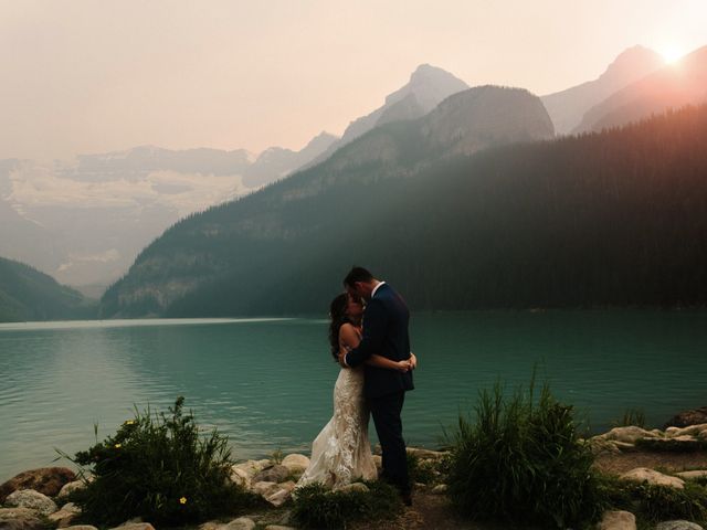 Brady and Rachel&apos;s wedding in Lake Louise, Alberta 33