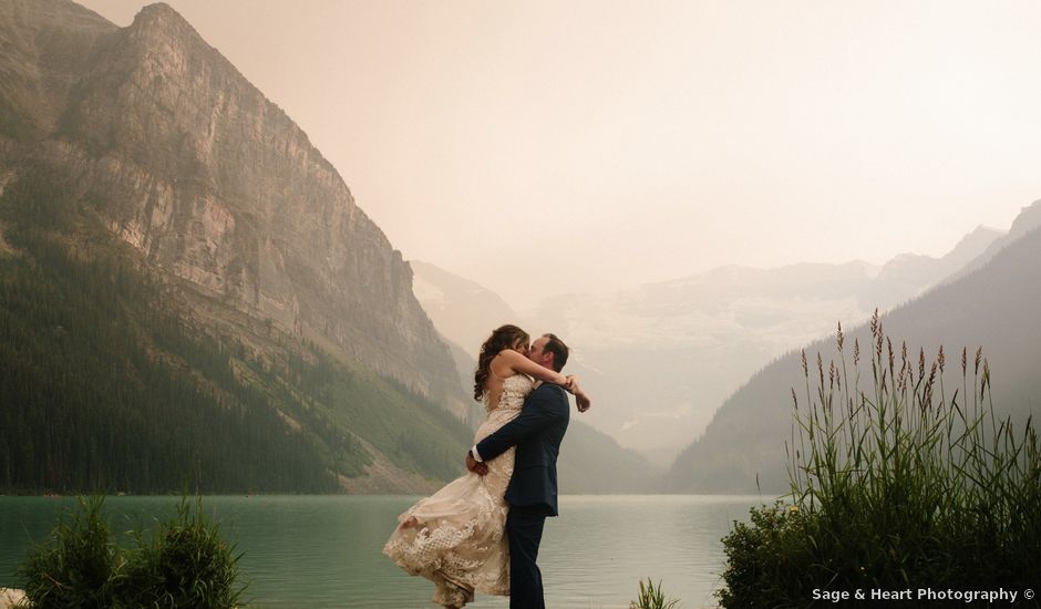 Brady and Rachel's wedding in Lake Louise, Alberta