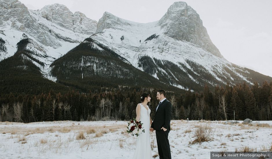 Anthony and Nicole's wedding in Canmore, Alberta