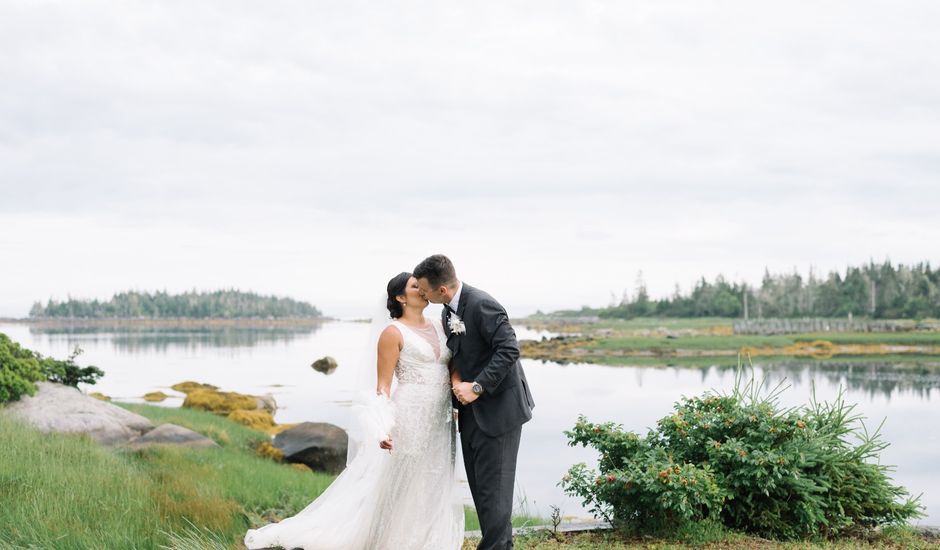 Brock and Kaitlin's wedding in Shag Harbour, Nova Scotia