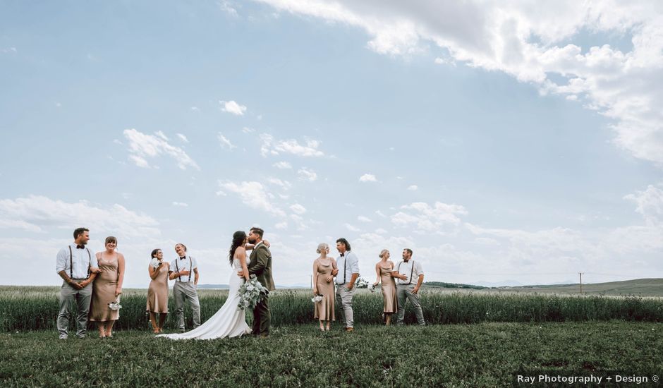 Jordan and Melissa's wedding in High River, Alberta