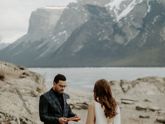 Donivan and Brittany&apos;s wedding in Banff, Alberta 28