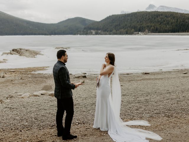 Donivan and Brittany&apos;s wedding in Banff, Alberta 29