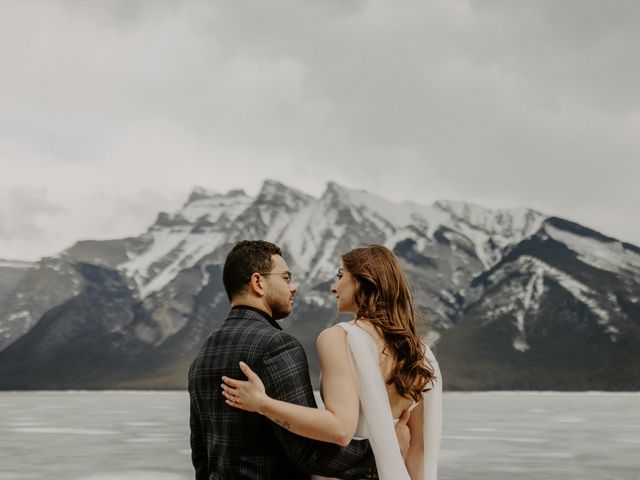 Donivan and Brittany&apos;s wedding in Banff, Alberta 40