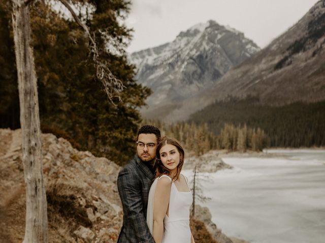 Donivan and Brittany&apos;s wedding in Banff, Alberta 46