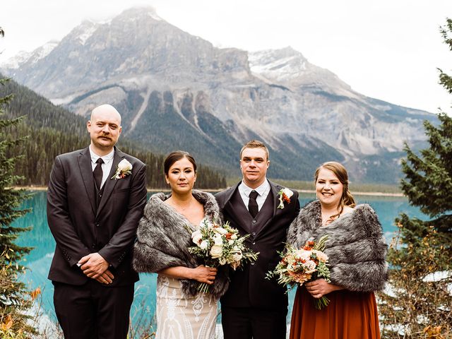 Steve and Nara&apos;s wedding in Field, British Columbia 11
