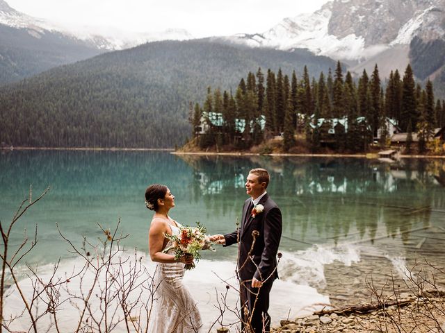 Steve and Nara&apos;s wedding in Field, British Columbia 13