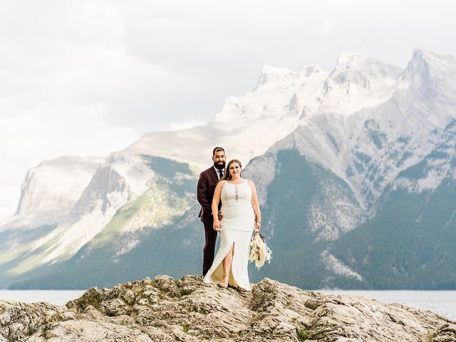 Andrew and Lindsey&apos;s wedding in Canmore, Alberta 43
