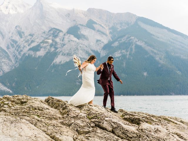 Andrew and Lindsey&apos;s wedding in Canmore, Alberta 44