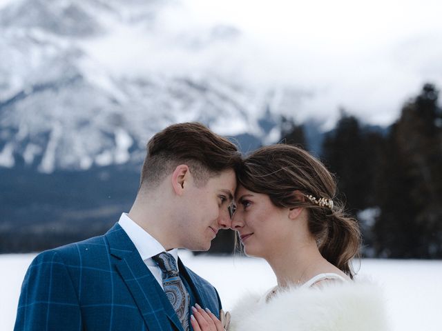 Ethan and Caralei&apos;s wedding in Jasper, Alberta 107