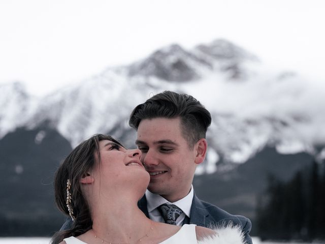 Ethan and Caralei&apos;s wedding in Jasper, Alberta 109