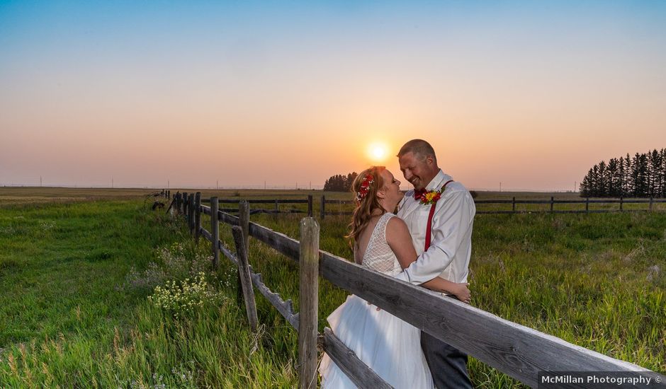 Lacey and Scott's wedding in High River, Alberta