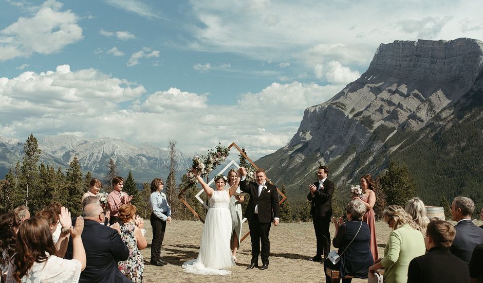 Keifer  and Caitlin 's wedding in Banff, Alberta