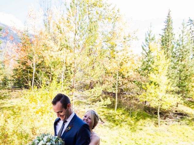 Riley Frame and Kimberly White&apos;s wedding in Canmore, Alberta 24