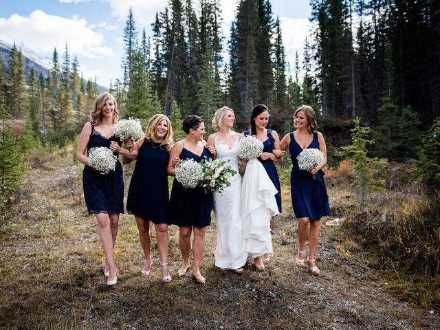 Riley Frame and Kimberly White&apos;s wedding in Canmore, Alberta 30