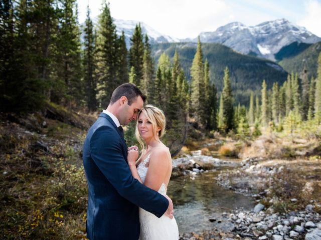 Riley Frame and Kimberly White&apos;s wedding in Canmore, Alberta 43