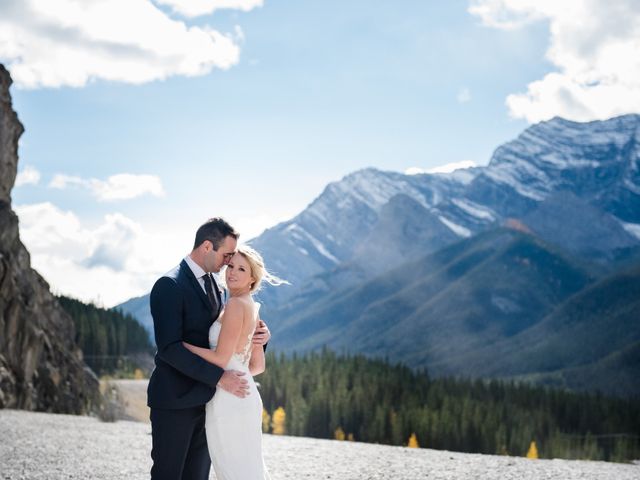 Riley Frame and Kimberly White&apos;s wedding in Canmore, Alberta 45