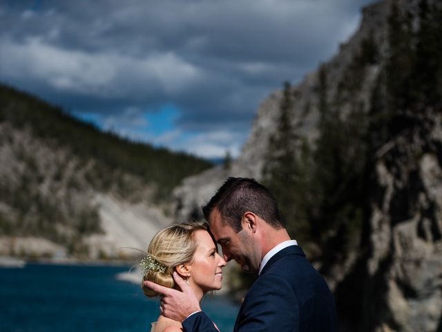 Riley Frame and Kimberly White&apos;s wedding in Canmore, Alberta 46