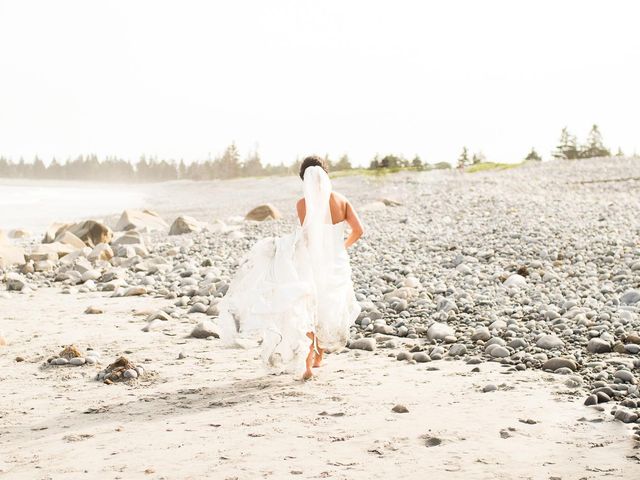 Justin and Abby's wedding in Hunts Point, Nova Scotia 1