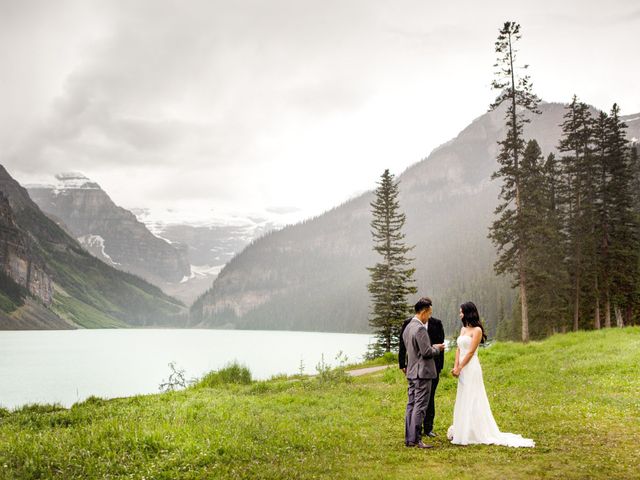 Dai and Judy&apos;s wedding in Lake Louise, Alberta 22