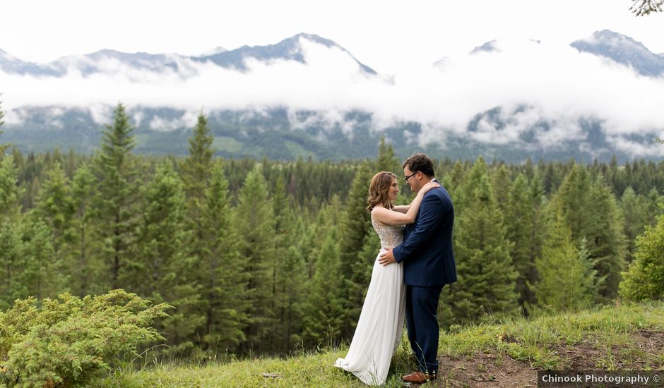 Colton and Carly's wedding in Radium Hot Springs, British Columbia