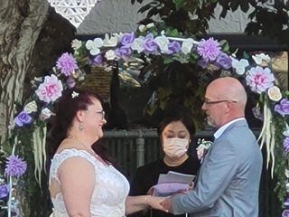 The wedding of David and Kim