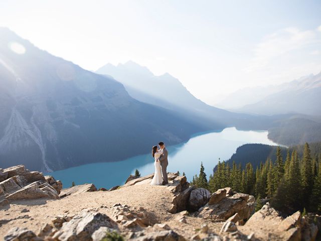 Mike and Angie&apos;s wedding in Banff, Alberta 26
