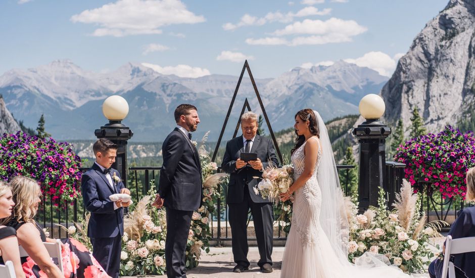 Michael and Larissa's wedding in Banff, Alberta